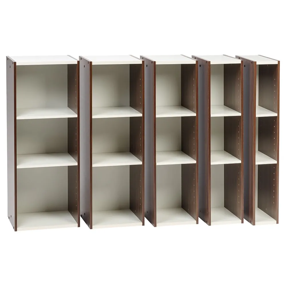 Shelving*Iris ® 11" x 34" Space Saving Shelf, Walnut Brown (596308)