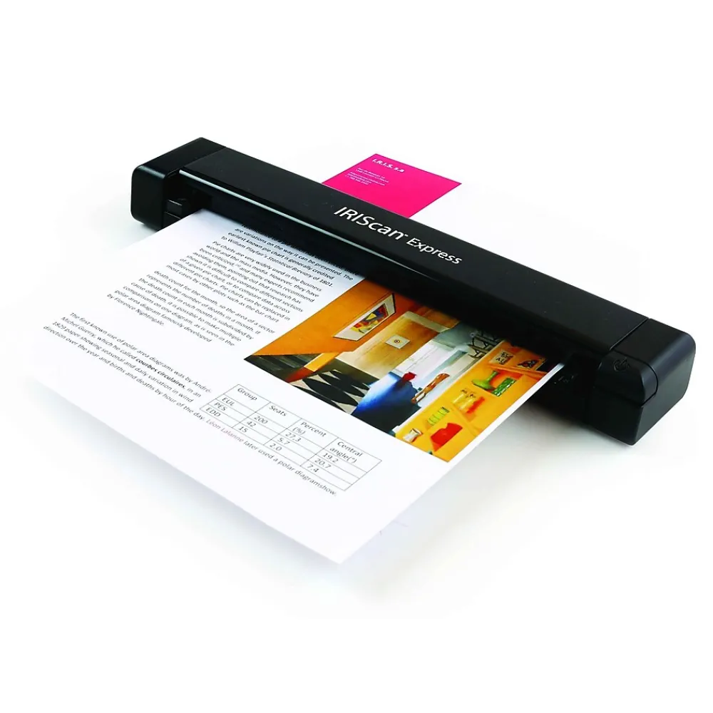 Iris can Express 4 Sheetfed Portable Scanner, Black (458511)