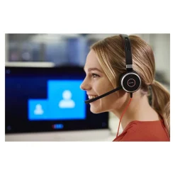 Discount jabra Evolve 40 Noise Canceling Stereo Headset, USB-C, UC Certified, Black (6399-829-289)