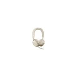 Clearance jabra Evolve2 75 Wireless Noise Canceling Bluetooth Stereo Mobile On Ear Headset, USB-A, Beige (27599-989-998)