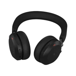 New jabra Evolve2 75 Wireless Noise Canceling Bluetooth Stereo Mobile On Ear Headset, USB-A, Black (27599-989-989)
