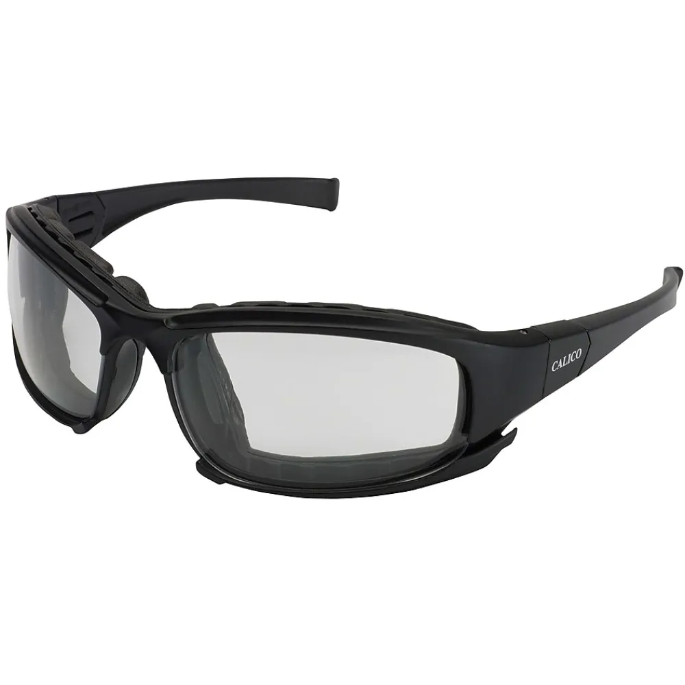 Kimberly-Clark Jackson Safety Calico Safety Eyewear V50, Clear Anti-Fog Lens with Interchangeable Temples and Head Strap, 1 Pair