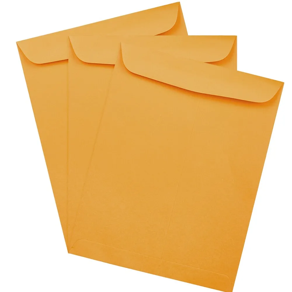Best JAM Paper #15 1/2 Catalog Envelope, 12" x 15 1/2", Brown Kraft, 50/Pack (900493255D)