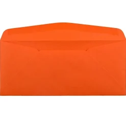 Sale JAM Paper #10 Business Window Envelopes, 4.125 x 9.5, Orange Recycled, 25/Pack (5156477)