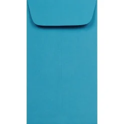 Clearance JAM Paper #6 Coin Business Colored Envelopes, 3.375 x 6, Blue Recycled, 25/Pack (356730559)