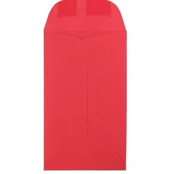 New JAM Paper #3 Coin Business Colored Envelopes, 2.5 x 4.25, Red Recycled, 25/Pack (356730541)