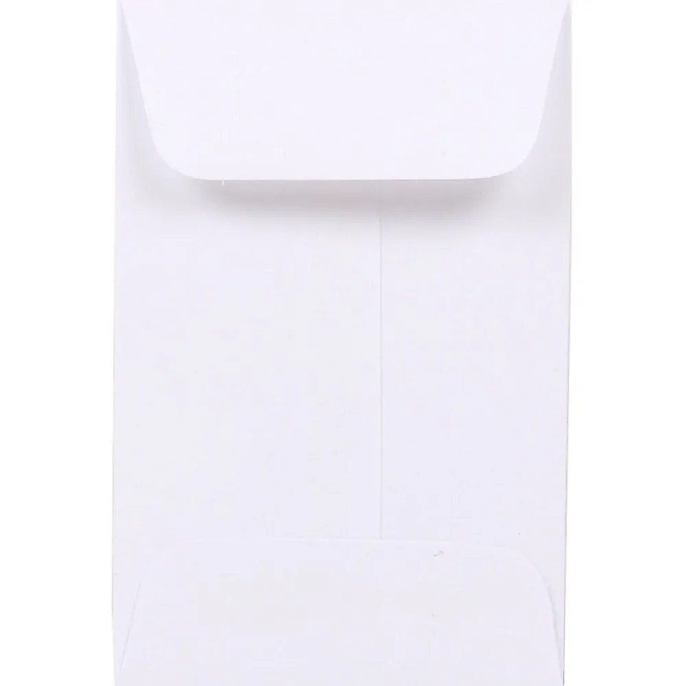 Online JAM Paper #1 Coin Envelope, 2 1/4" x 3 1/2", White, 100/Pack (122326658)