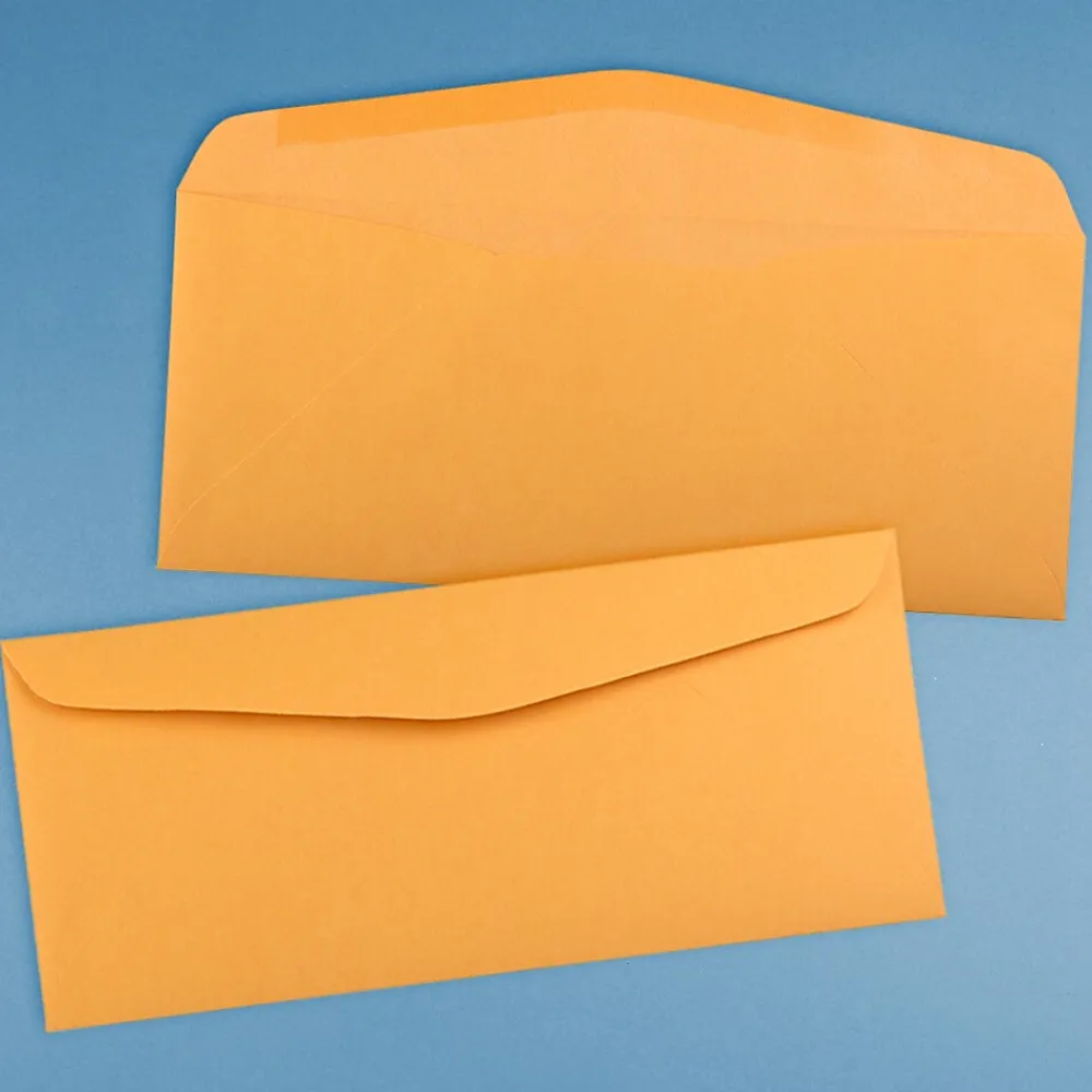 Sale JAM Paper #14 Kraft Business Commercial Envelope, 5" x 11 1/2", Brown Kraft, 25/Pack (1633182)