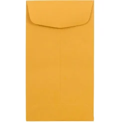 Best JAM Paper #6 Kraft Coin Envelope, 3 3/8" x 6", Brown Kraft, 25/Pack (1623992)