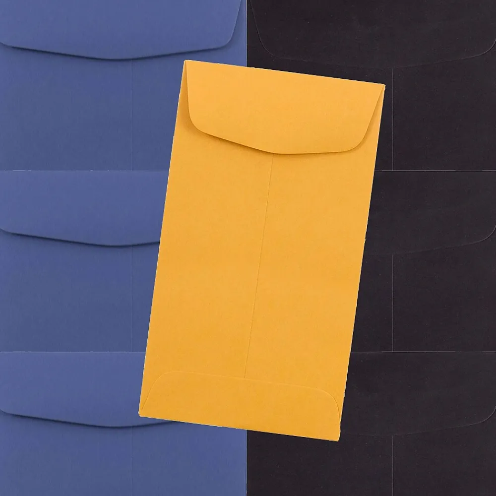 Best JAM Paper #6 Kraft Coin Envelope, 3 3/8" x 6", Brown Kraft, 25/Pack (1623992)