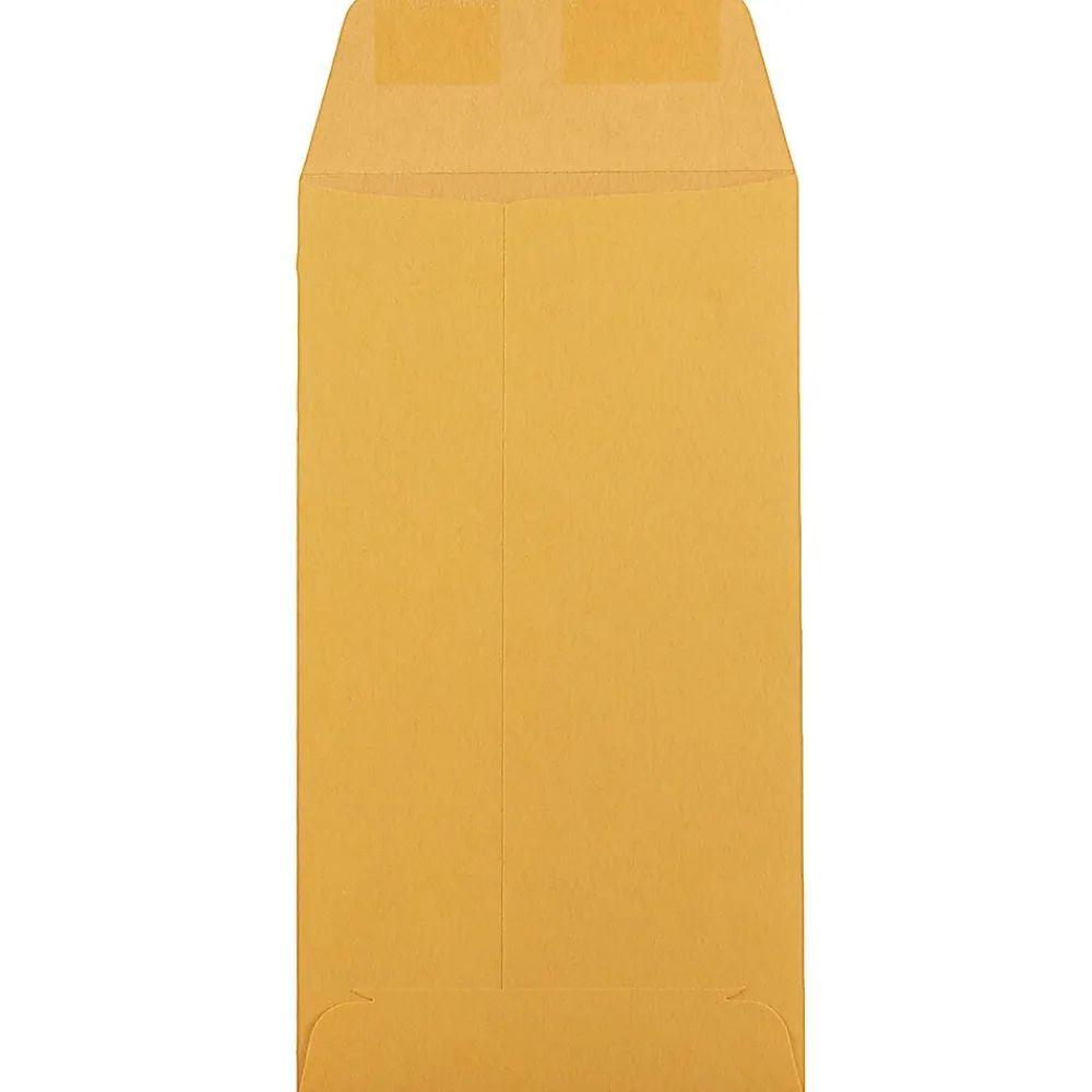 Clearance JAM Paper #7 Kraft Coin Envelope, 3 1/2" x 6 1/2", Brown Kraft, 50/Pack (95125I)