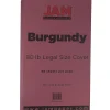 Card Stock*JAM Paper 80 lb. Cardstock Paper, 8.5" x 14", Burgundy, 50 Sheets/Pack (64429495)