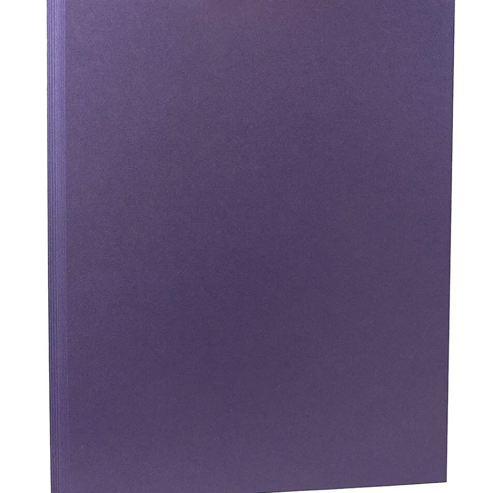 Card Stock*JAM Paper 80 lb. Cardstock Paper, 8.5" x 11", Dark Purple, 50 Sheets/Pack (364412786)