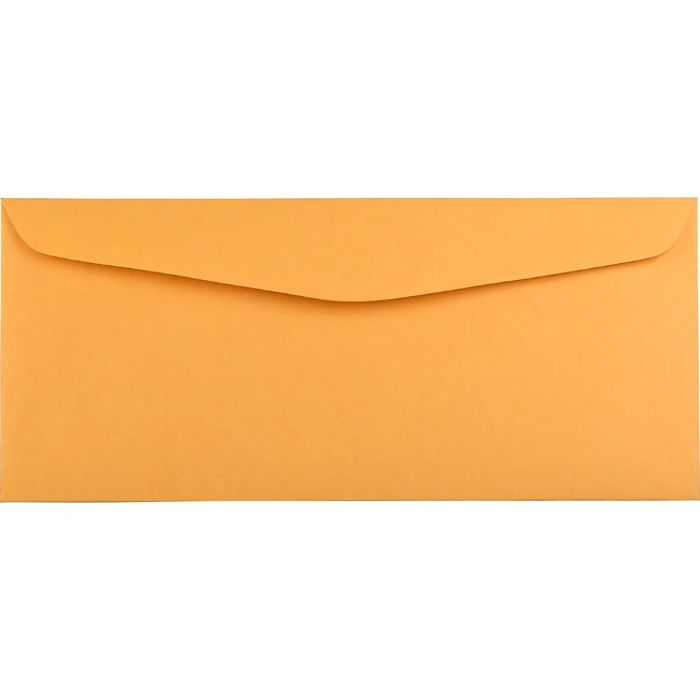 Discount JAM Paper #14 Recycled Kraft Envelopes, 5 x 11 1/2, Brown Kraft Manila, 100/Pack (52692203682)