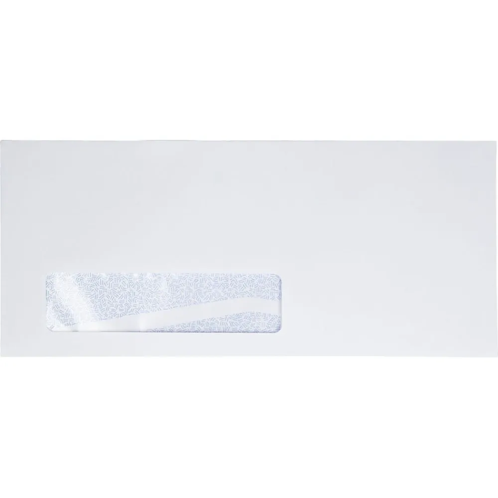New JAM Paper #10 Security Tinted Booklet Envelopes, 4 1/8" x 9 1/2", White, 50/Pack (99977-50)