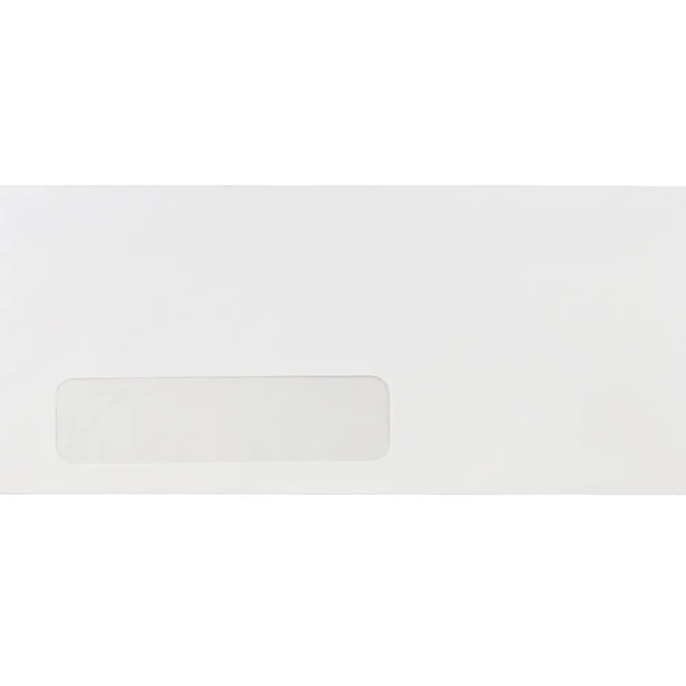 Online JAM Paper #10 Window Envelope, 4 1/8" x 9 1/2", White, 100/Pack (1633173I)