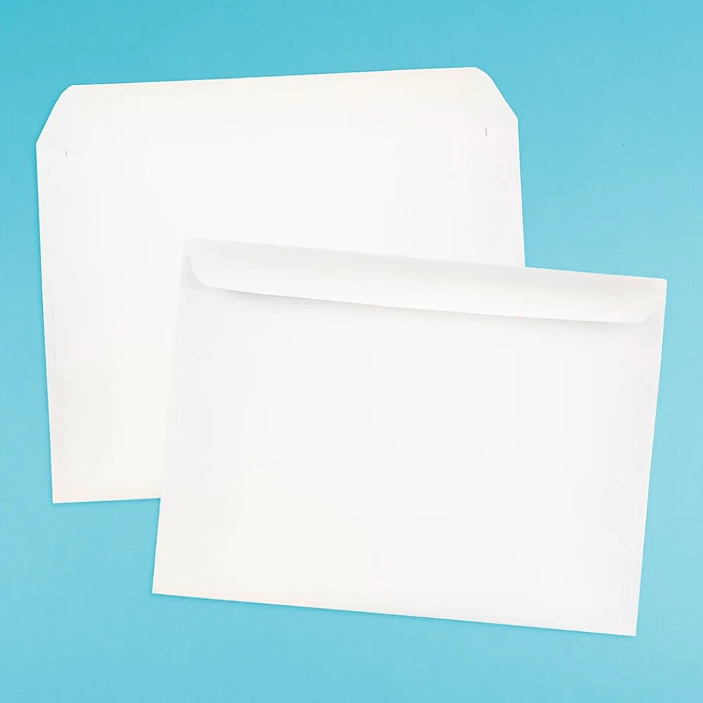Sale JAM Paper 9.5 x 12.625 Booklet Commercial Envelopes, White, 25/Pack (4023221)
