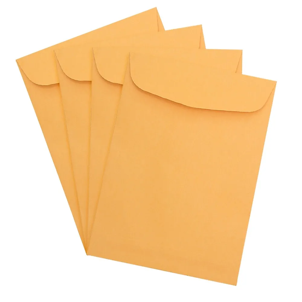 Sale JAM Paper 7.5 x 10.5 Kraft Open End Catalog Envelopes, Brown Kraft Manila, 25/Pack (29215a)