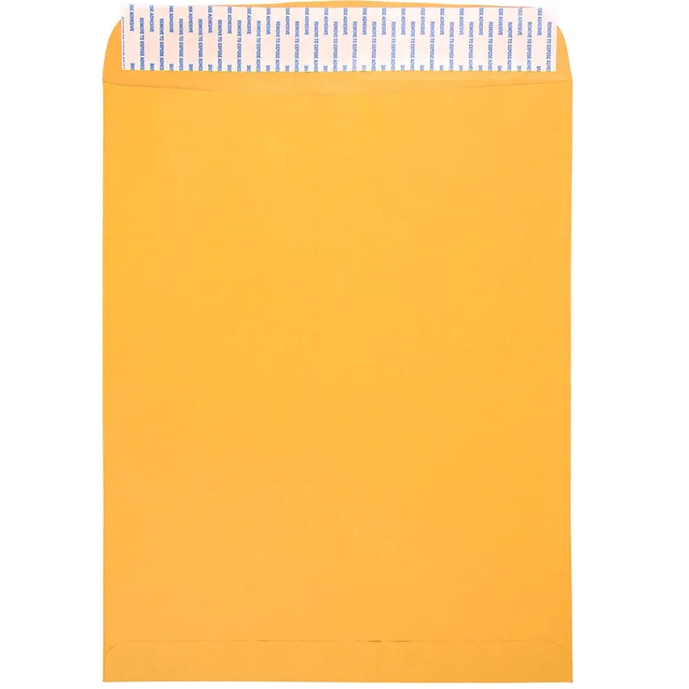 Best JAM Paper 11.5 x 14.5 Kraft Open End Catalog Envelopes with Peel and Seal Closure, Brown Kraft Manila, Bulk 500/Box (13034235c)
