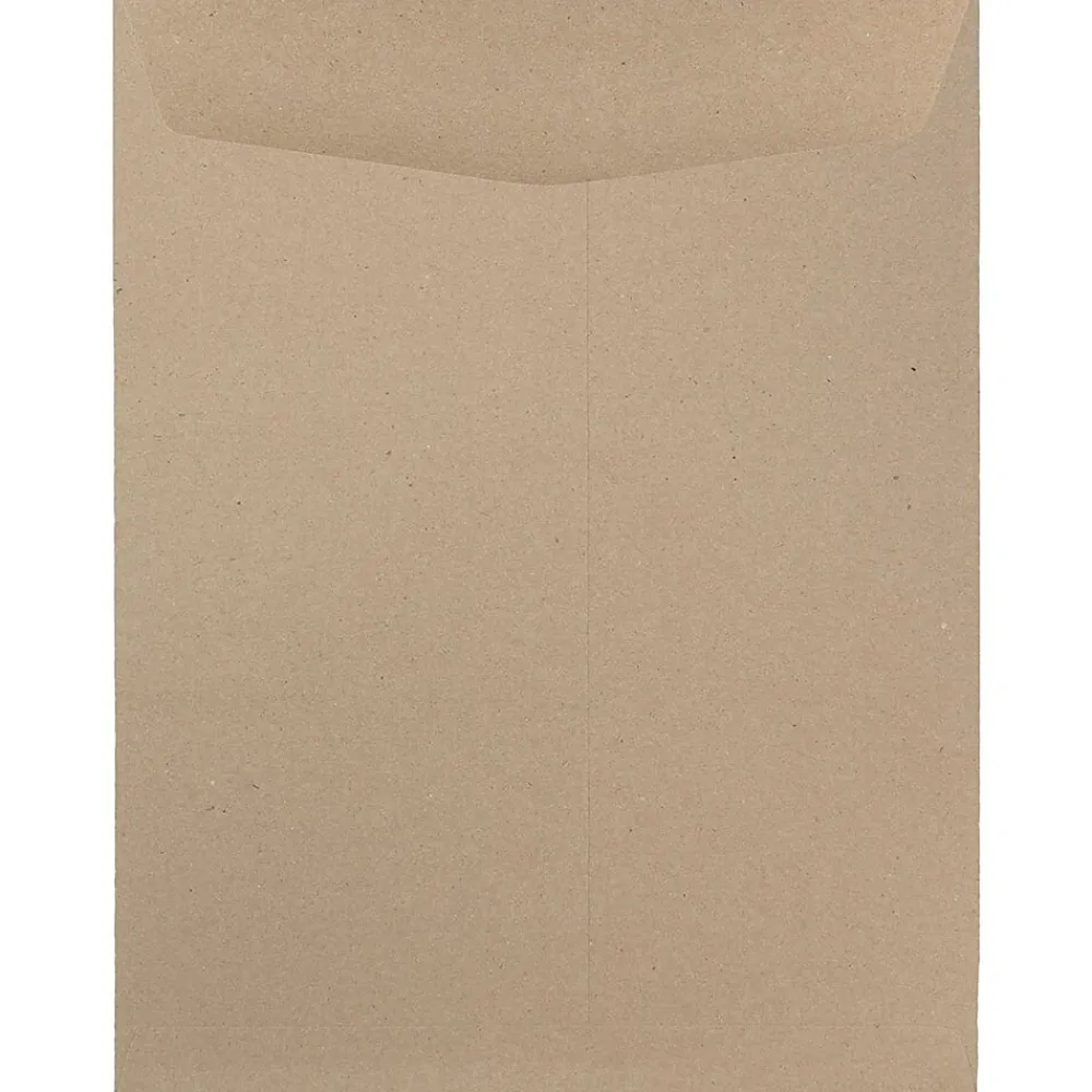 Outlet JAM Paper 9 x 12 Kraft Open End Catalog Envelopes, Brown Kraft Paper Bag, 100/Pack (6315446)