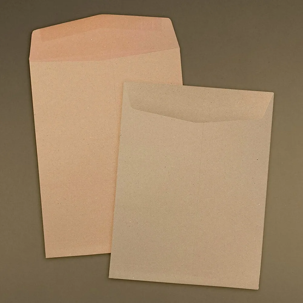 Outlet JAM Paper 9 x 12 Kraft Open End Catalog Envelopes, Brown Kraft Paper Bag, 100/Pack (6315446)