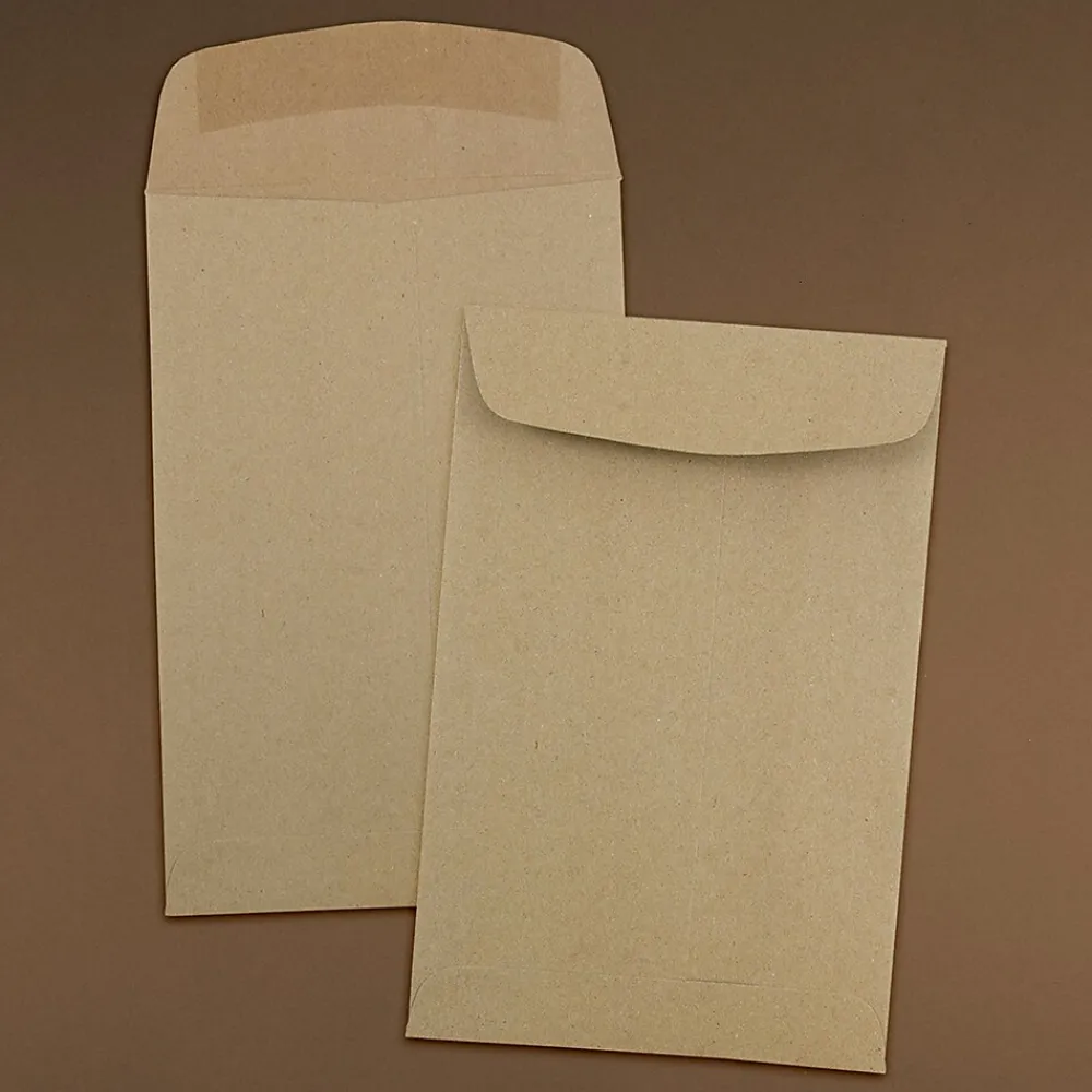 Sale JAM Paper 6" x 9" Kraft Open End Catalog Envelopes, Brown Kraft Paper Bag, 10/Pack (51286524B)