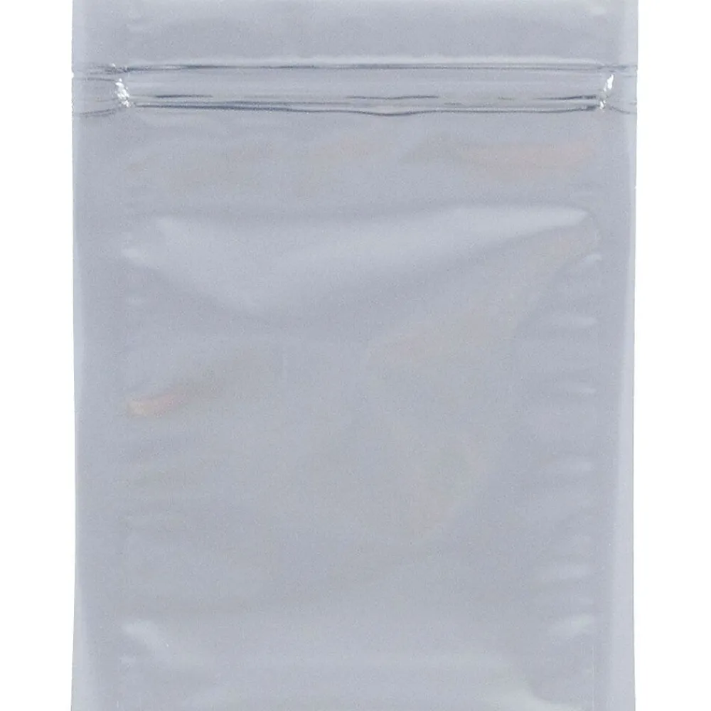 Outlet JAM Paper 6 x 8 Open End Catalog Foil Envelopes with Zip Closure, Clear, 100/Pack (3006A58A2B)