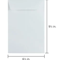 Hot JAM Paper 6.5 x 9.5 Open End Catalog Envelopes, White, 50/Pack (1623193i)