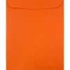 Online JAM Paper 9 x 12 Open End Catalog Colored Envelopes, Orange Recycled, 50/Pack (80410i)
