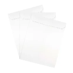 New JAM Paper 9.5 x 12.5 Open End Catalog Envelopes with Peel and Seal Closure, White, Bulk 250/Box (356828781h)