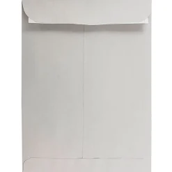 New JAM Paper 9 x 12 Open End Catalog Envelopes with Peel and Seal Closure, Light Grey, 10/Pack (12931115p)