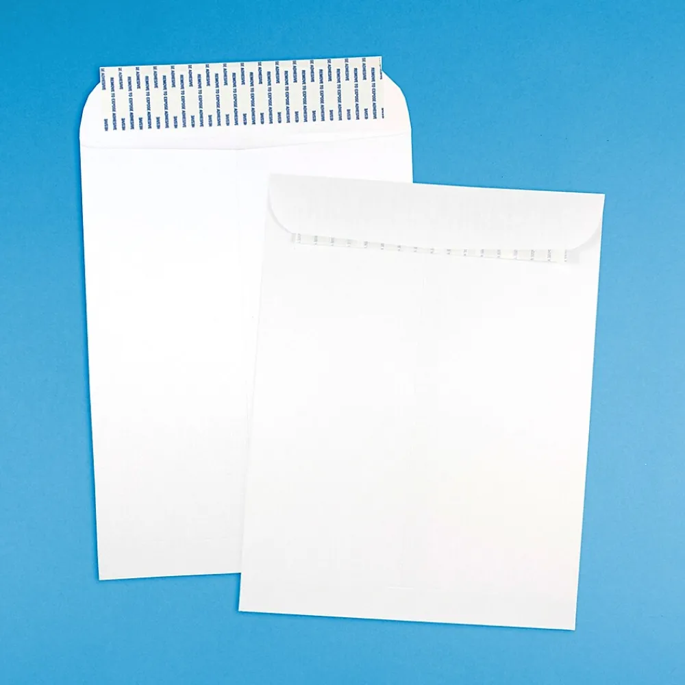 New JAM Paper 9.5 x 12.5 Open End Catalog Envelopes with Peel and Seal Closure, White, 50/Pack (356828781i)