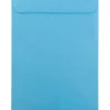 New JAM Paper 10 x 13 Open End Catalog Colored Envelopes, Blue Recycled, 50/Pack (87725i)