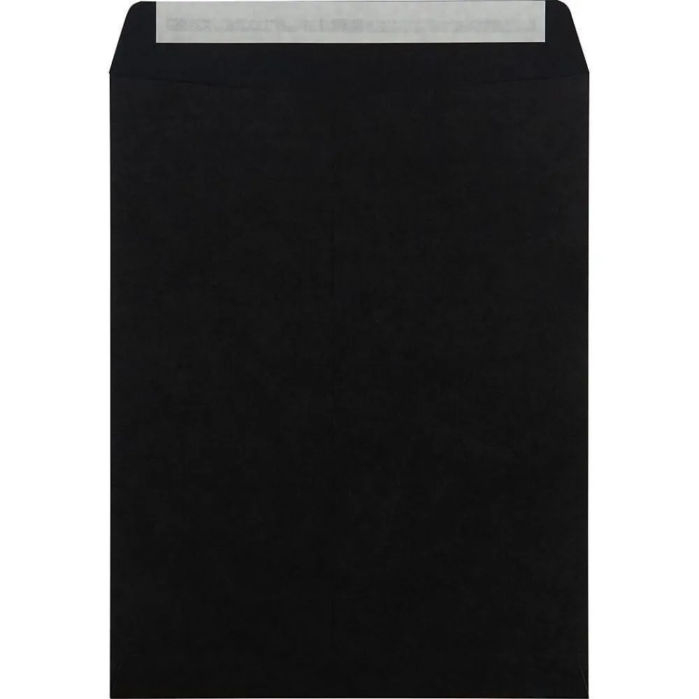 Clearance JAM Paper 10" x 13" Open End Catalog Envelopes, Black, 25/Pack (87733a)