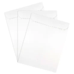 New JAM Paper ® 9 x 12 Open End Catalog Envelopes with Peel and Seal Closure, White, Bulk 250/Box (356828780D)