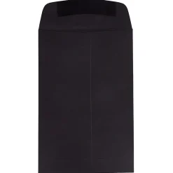 JAM Paper 6 x 9 Open End Catalog Envelopes, Black, 100/Pack (88095)