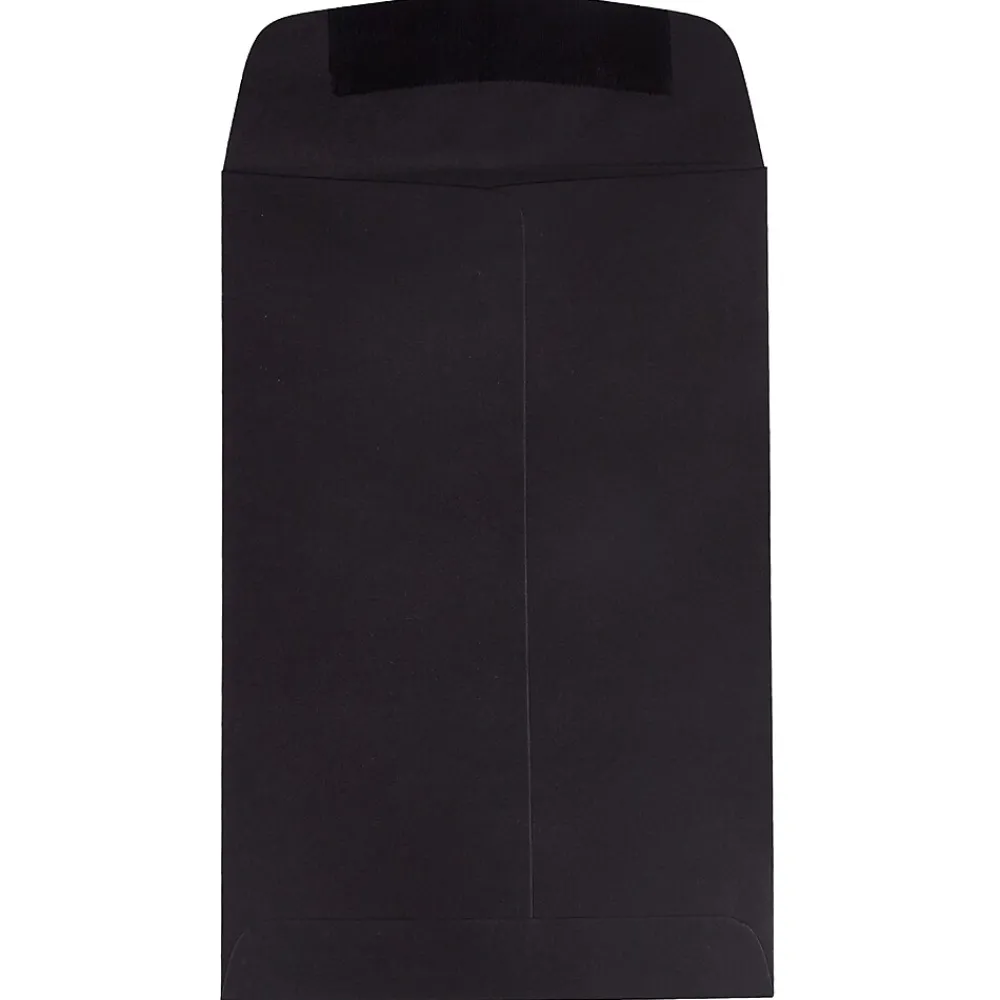 JAM Paper 6 x 9 Open End Catalog Envelopes, Black, 100/Pack (88095)