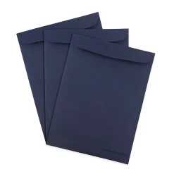 Hot JAM Paper 9 x 12 Open End Catalog Envelopes, Navy Blue, 25/Pack (51287431)
