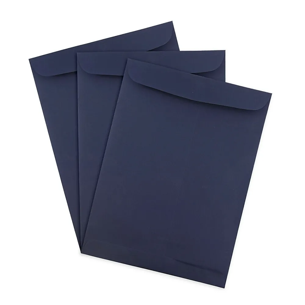 Hot JAM Paper 9 x 12 Open End Catalog Envelopes, Navy Blue, 25/Pack (51287431)