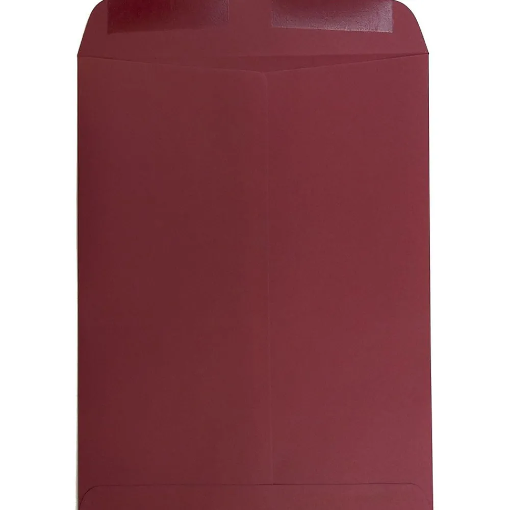 JAM Paper 10 x 13 Open End Catalog Envelopes, Dark Red, 100/Pack (31287541)