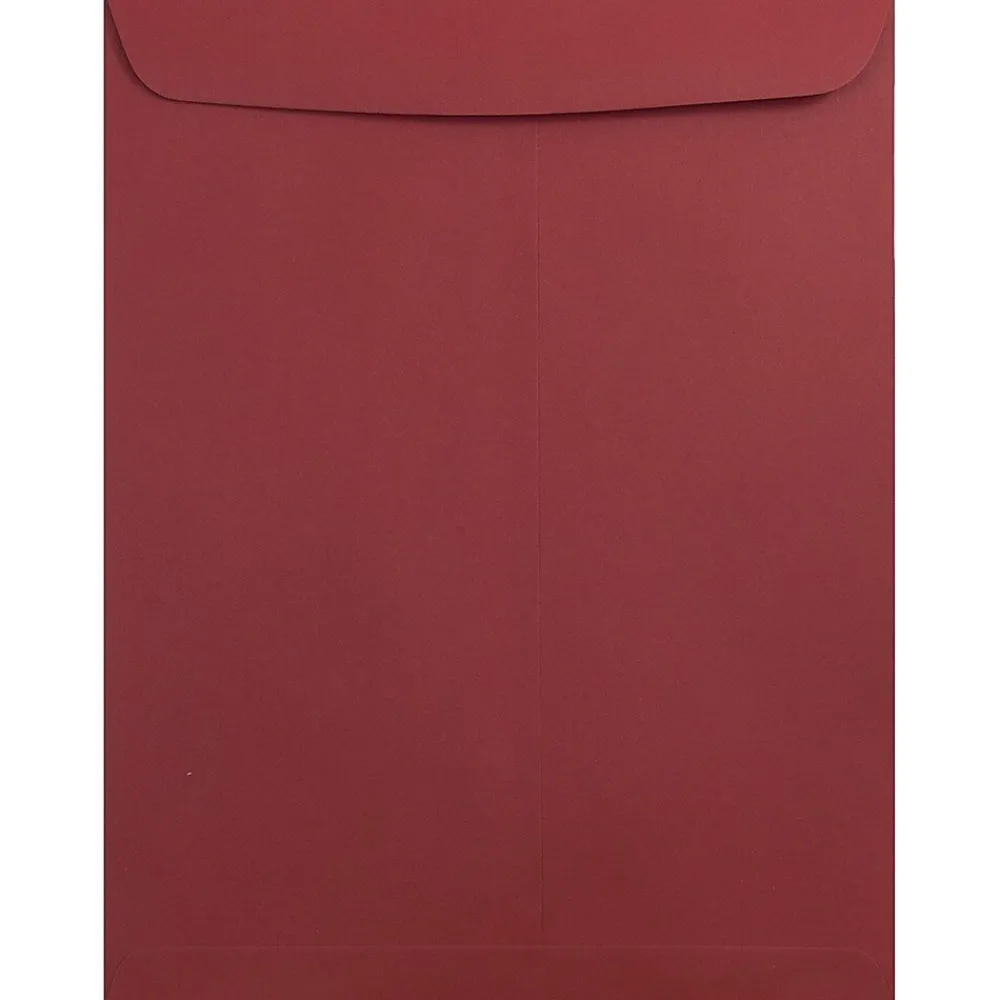 JAM Paper 10 x 13 Open End Catalog Envelopes, Dark Red, 100/Pack (31287541)