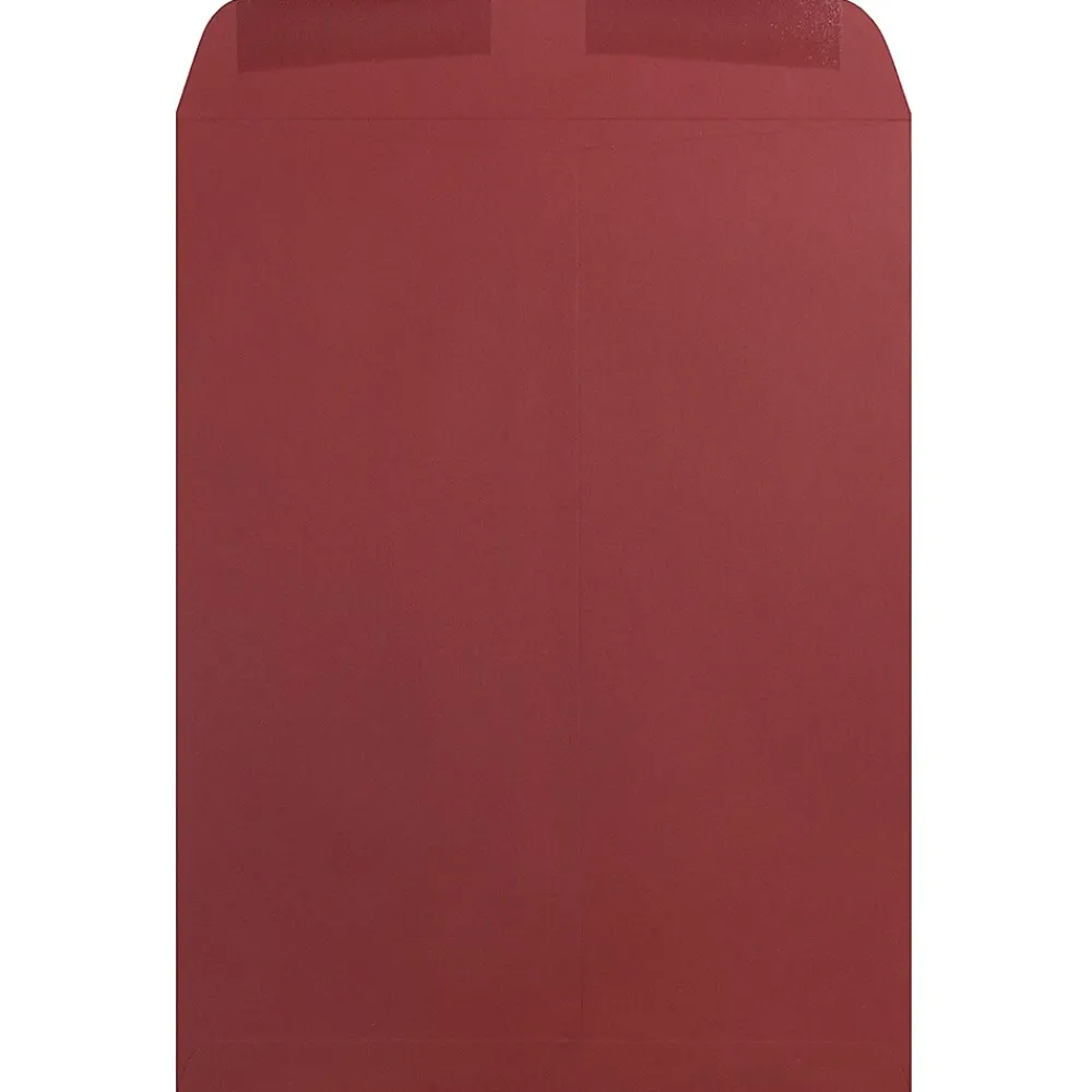 JAM Paper 10 x 13 Open End Catalog Envelopes, Dark Red, 100/Pack (31287541)