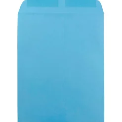 Sale JAM Paper 10 x 13 Open End Catalog Colored Envelopes, Blue Recycled, 100/Pack (87725)