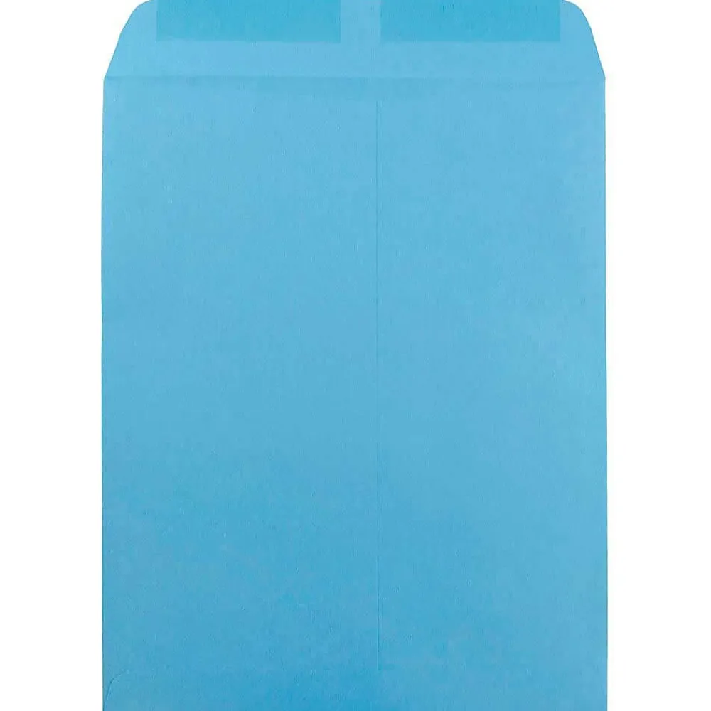 Sale JAM Paper 10 x 13 Open End Catalog Colored Envelopes, Blue Recycled, 100/Pack (87725)