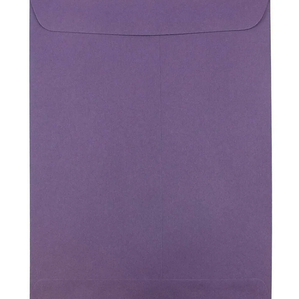 Outlet JAM Paper 10 x 13 Open End Catalog Envelopes, Dark Purple, 100/Pack (1287032f)