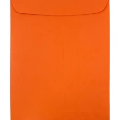 Discount JAM Paper 9 x 12 Open End Catalog Colored Envelopes, Orange Recycled, 100/Pack (80410)
