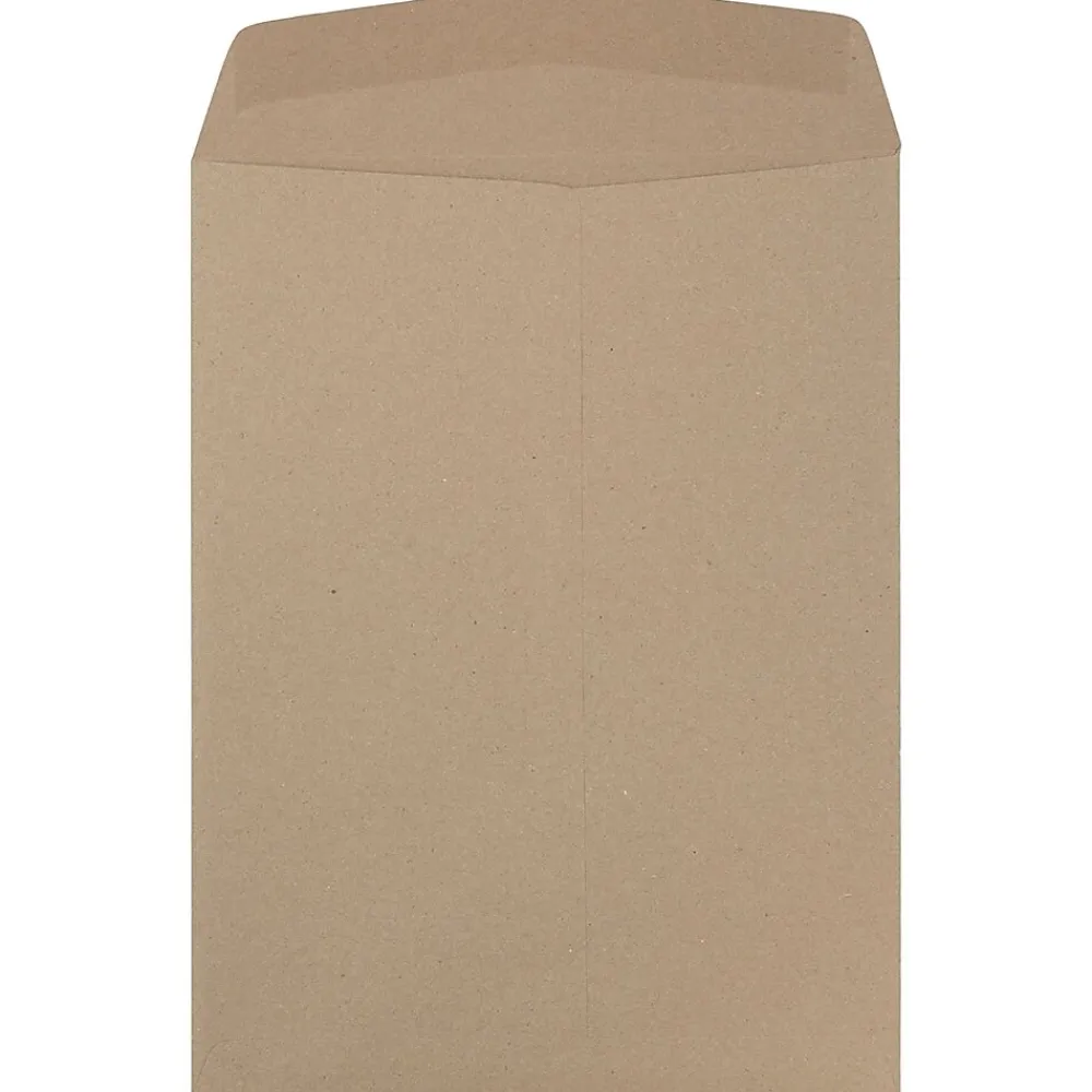 JAM Paper 10" x 13" Open End Catalog Envelopes, Brown Kraft Paper Bag, 10/Pack (6315603B)