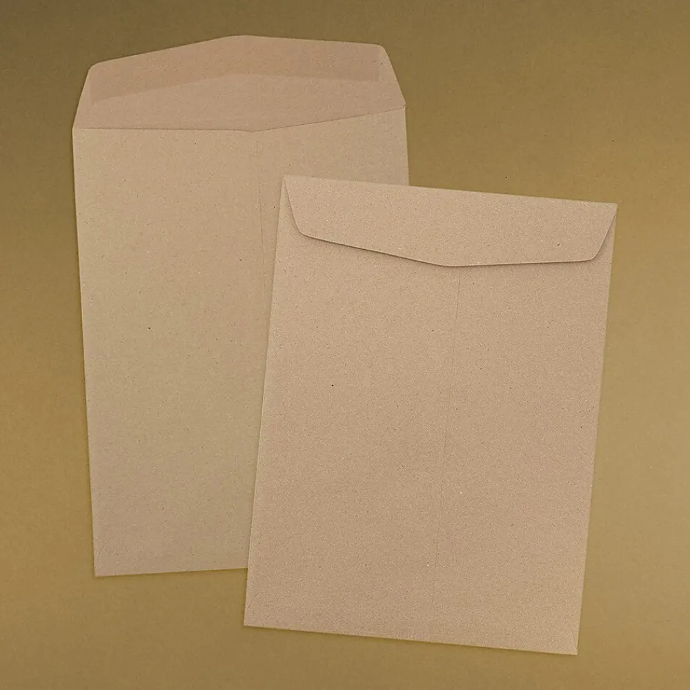 JAM Paper 10" x 13" Open End Catalog Envelopes, Brown Kraft Paper Bag, 10/Pack (6315603B)