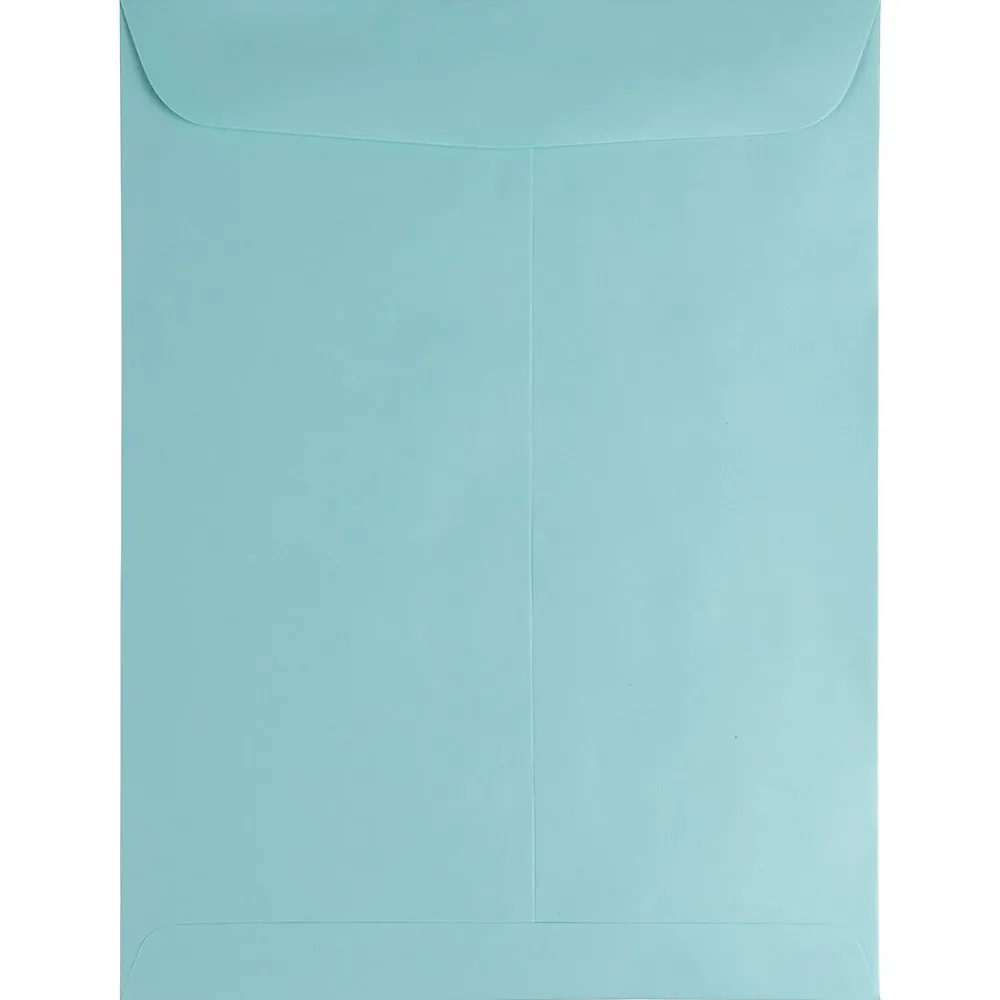 JAM Paper 9" x 12" Open End Catalog Envelopes, Aqua Blue, 10/Pack (31287530C)