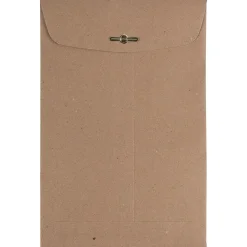 Clearance JAM Paper 6" x 9" Open End Catalog Envelopes with Clasp Closure, Brown Kraft Paper Bag, 10/Pack (563120844D)